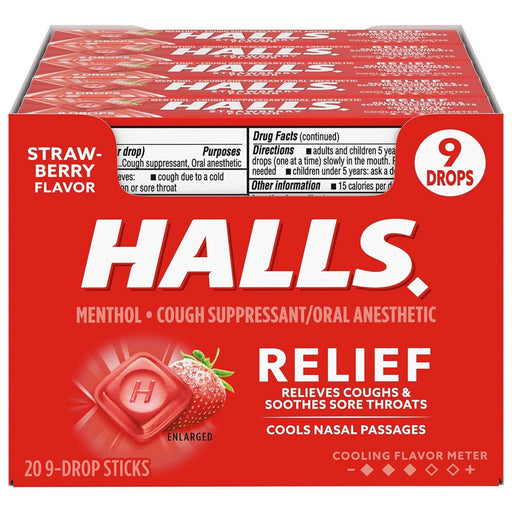 Halls Halls Mentho-Lyptus Drops Strawberry Respiratory Care