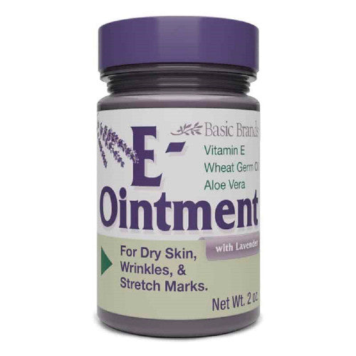 Basic Organics Basic Organics Brands Vitamin E Ointment, 2 Oz, Lavender Health & Beauty