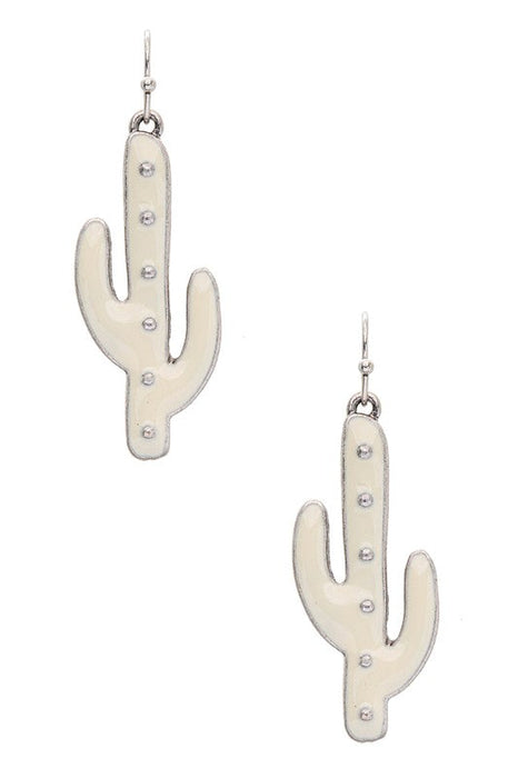 Enamel Cactus Iconic Earrings