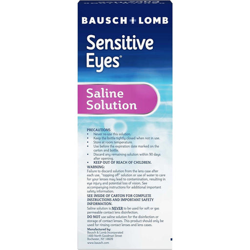 Sensitive Eyes Sensitive Eyes Bausch & Lomb Plus Saline Solution - 12 Fl Oz Health & Beauty