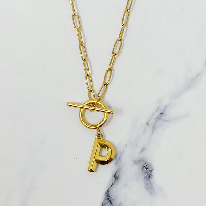 Modern Classic Initial Necklace