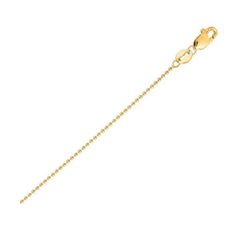 Bids.com 14k Yellow Gold Bead Chain (2.50 mm) Necklaces