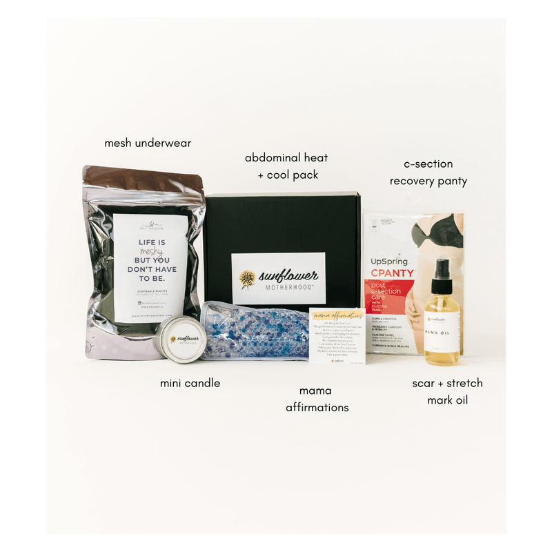 Sunflower Motherhood C-Section Recovery Box Postpartum Gift