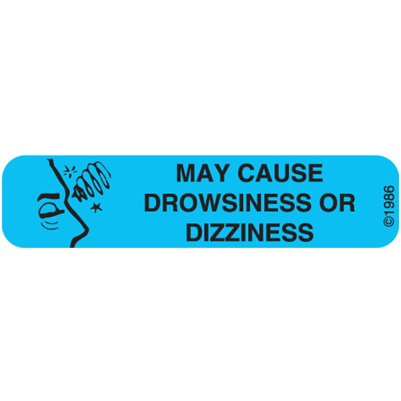Pharmex Pharmex Rx Label 15-w Drowsy Dizzy 1000ct Pdn Business & Industrial
