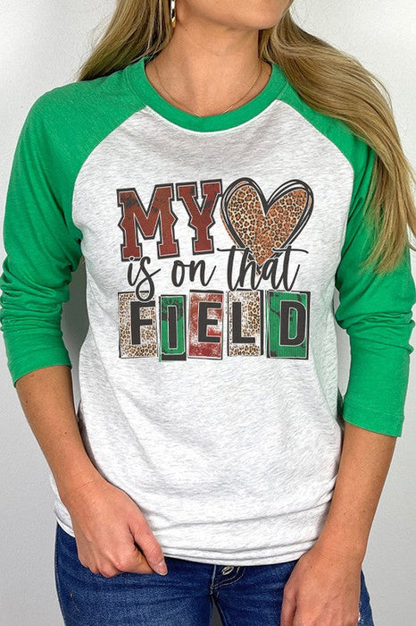 My Heart is on that Field Raglan