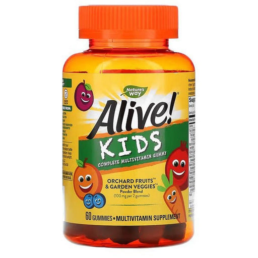 Nature's Way Nature's Way Alive! Kids Gummy Multivitamin, Cherry, Orange & Grape, 60 Gummies Vitamins & Supplements