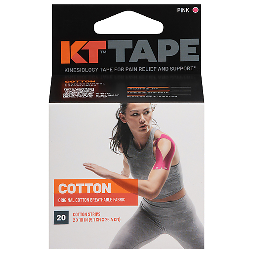 KT Tape KT Tape Kinesiology Therapeutic Body Tape-Roll Of 20 Strips Pink Exercise & Fitness