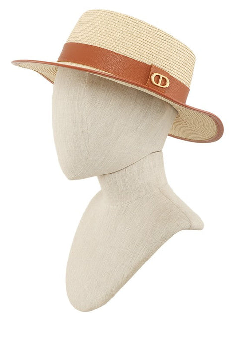 Straw Fashion Hat With Strap