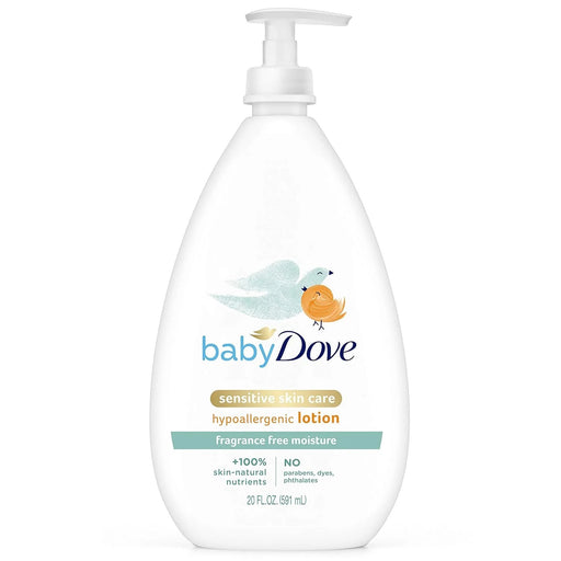 Baby Dove Baby Dove Sensitive Moisture Fragrance Free Lotion 4-20 Fl. Oz. Pumps Lotion & Moisturizer White Smoke