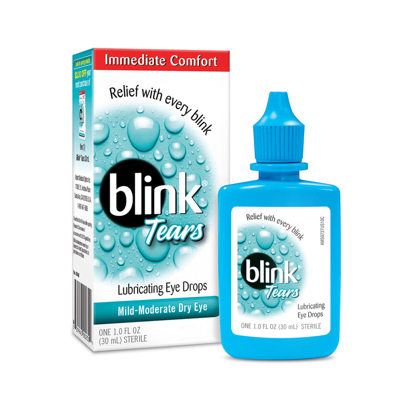 Blink Blink Tears Lubricating Eye Drops, Mild Moderate Dry Eye, 1 Fl Oz Eye Drops & Lubricants
