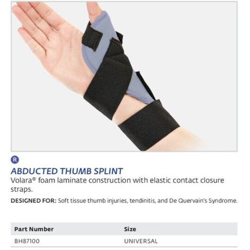 0 DJO Bell-Horn Abducted Thumb Splint Mild Support Universal Plumbing Fittings & Supports