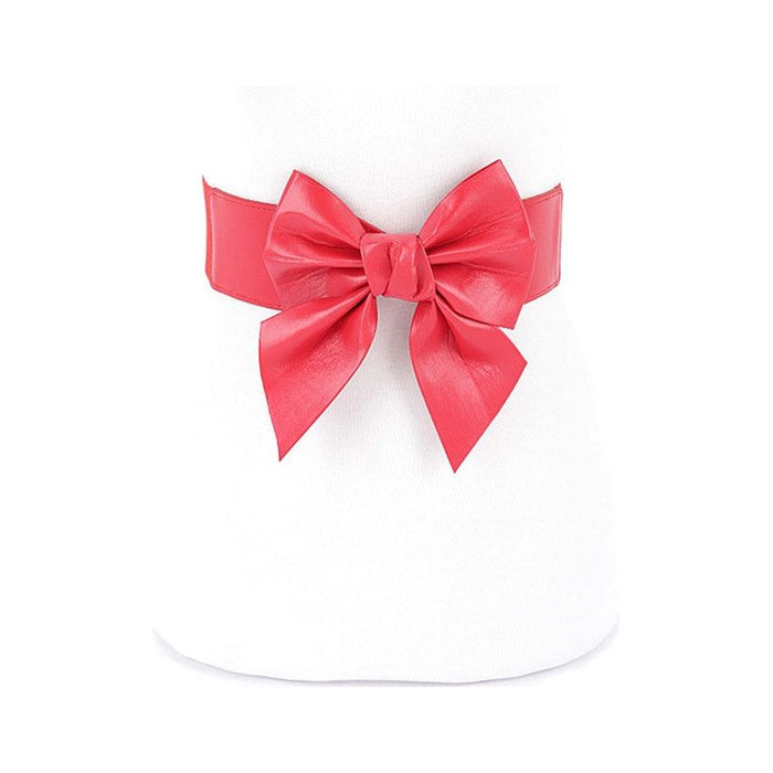 Metallic Bow Tie Elastic Belt