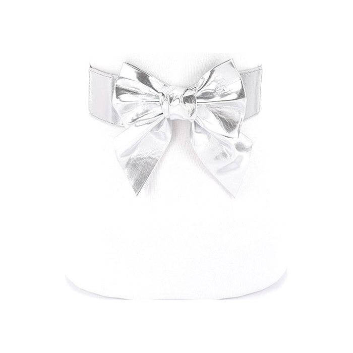 Metallic Bow Tie Elastic Belt