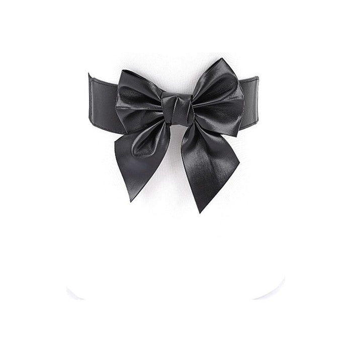 Metallic Bow Tie Elastic Belt