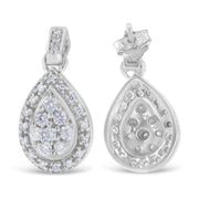 Bids.com 10k White Gold Round Cut Diamond Earrings (0.75 cttw, H-I Color, I1-I2 Clarity) Earrings