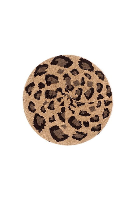 Leopard Stretchy Beret