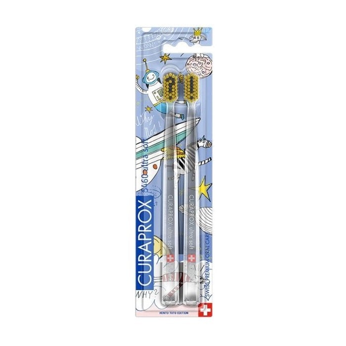 Curaprox Curaprox CS 5460 Edícia Hento Toto 2 Ks Toothbrushes Light Steel Blue