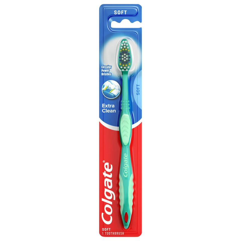 Colgate Colgate Extra Clean Full Head Soft Toothbrush Toothbrushes Steel Blue