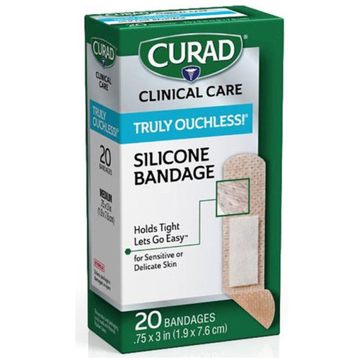 Curad Curad Truly Ouchless! Flexible Fabric Bandage .75x3in Medical Tape & Bandages