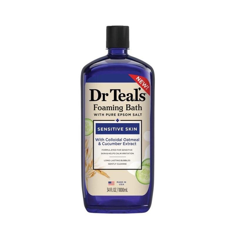 Dr Teal's Dr Teal's Pure Espom Salt Sensitive Skin With Colloidal Oatmeal & Cucumber Extract Bath & Body