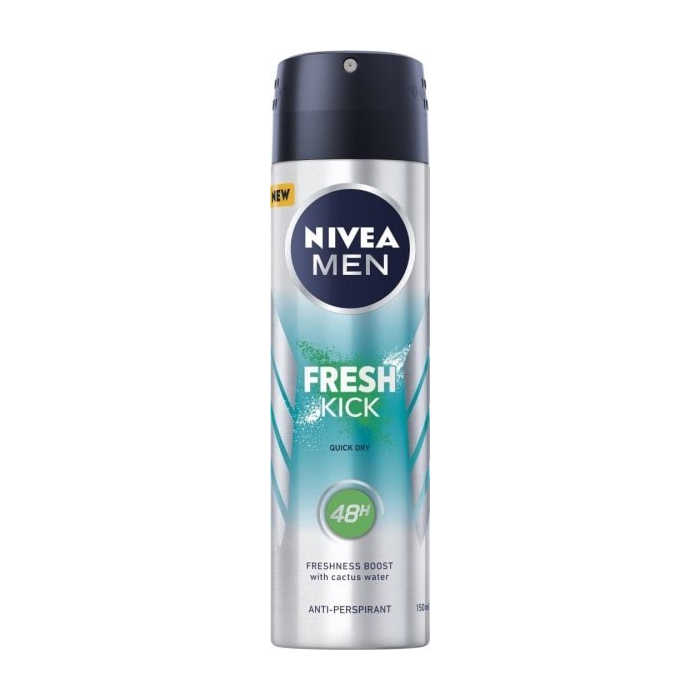 Nivea Nivea Men Fresh Kick Antiperspirant Deodorant Spray 150 Ml Deodorant