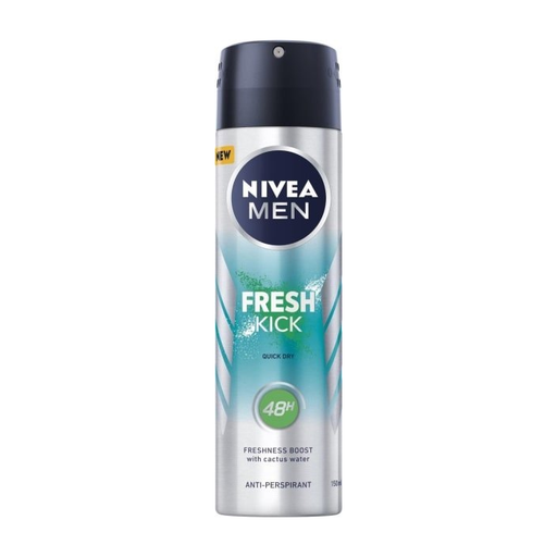 Nivea Nivea Men Fresh Kick Antiperspirant Deodorant Spray 150 Ml Deodorant