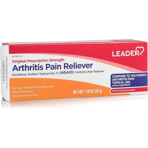 Leader Leader Arthritis Pain Reliever 1% Topical Gel, 1.76 Oz Medicine Cabinets