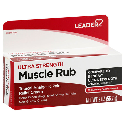 Leader Leader Muscle Rub, Ultra Strength, 2 Oz Medicine & Drugs
