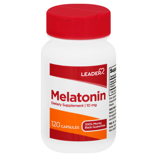 Leader Leader Melatonin, 10 Mg, Capsules Vitamins & Supplements