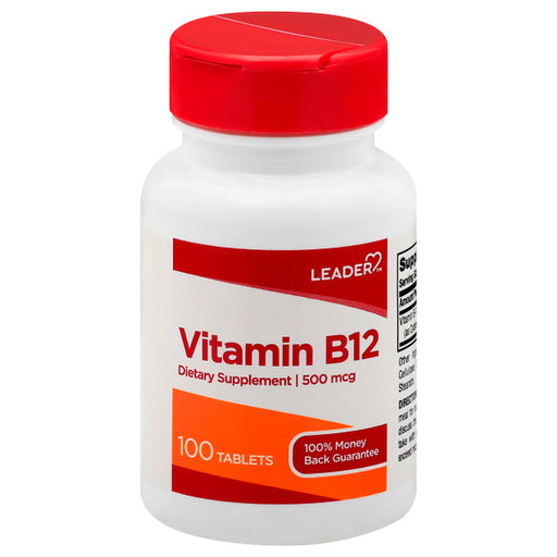 Leader Leader Vitamin B12 500 Mcg Tablets 100Ct Vitamins & Supplements