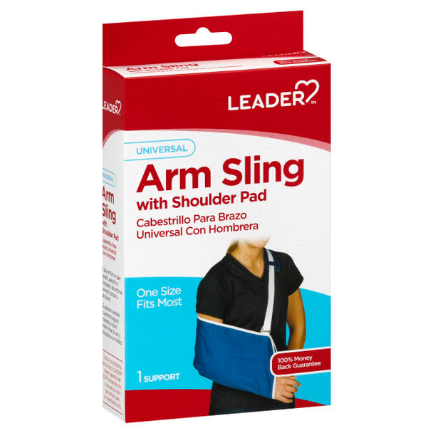 Leader Leader Arm Sling, Blue, Universal, One Size Fits Most Medical Supplies White Smoke