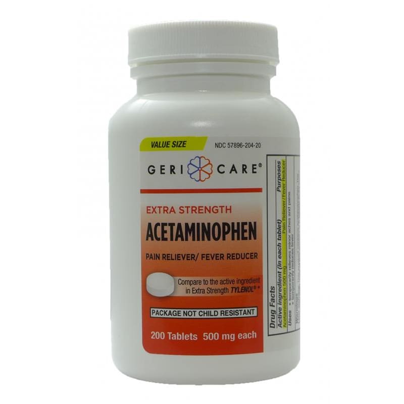 Geri-Care Geri-Care Acetaminophen Pain Relief #201-20-GCP Geiger Counters