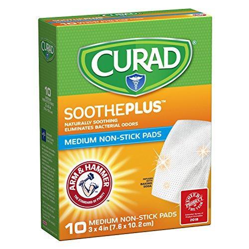 Curad Curad Soothe Plus Non Stick Pads - Medium First Aid