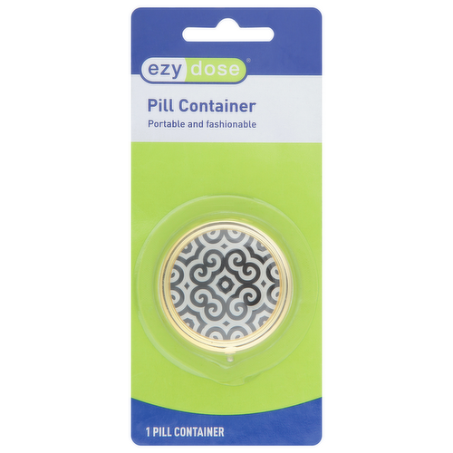 Ezy Dose Ezy Dose® Round Fashion Pill Case Health & Beauty