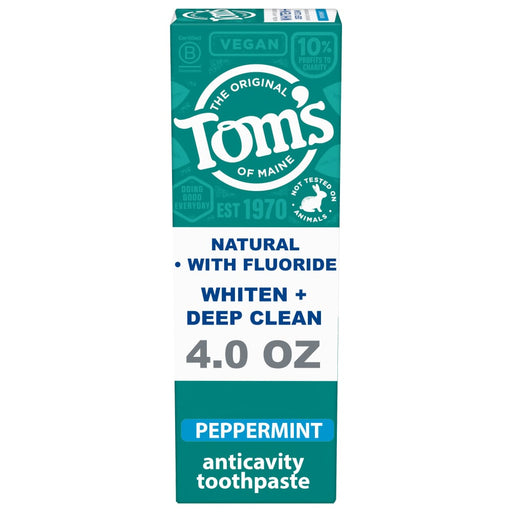Tom's of Maine Tom's of Maine Whiten Plus Deep Clean Whitening Toothpaste With Peppermint Flavor Toothpaste