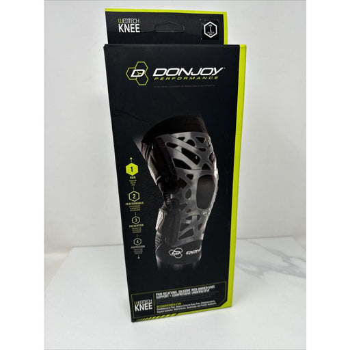 DonJoy Performance DonJoy Performance WEBTECH Knee Support Brace With Compression Undersleeve: Black, Large Wall Jacks & Braces
