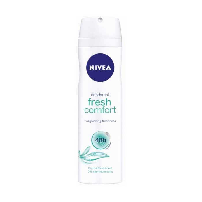 Nivea Nivea Fresh Comfort 150ml - 48h Deodorant For Women Aluminium Free, Deo Spray Deodorant & Anti-Perspirant