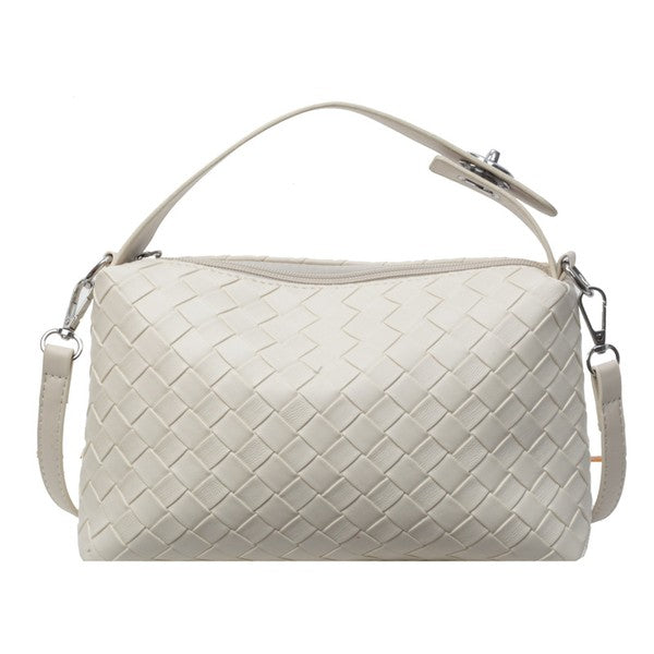 Convertible Woven Crossbody Handbag