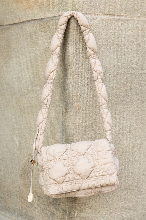 Quilted Puffer Foldover Crossbody