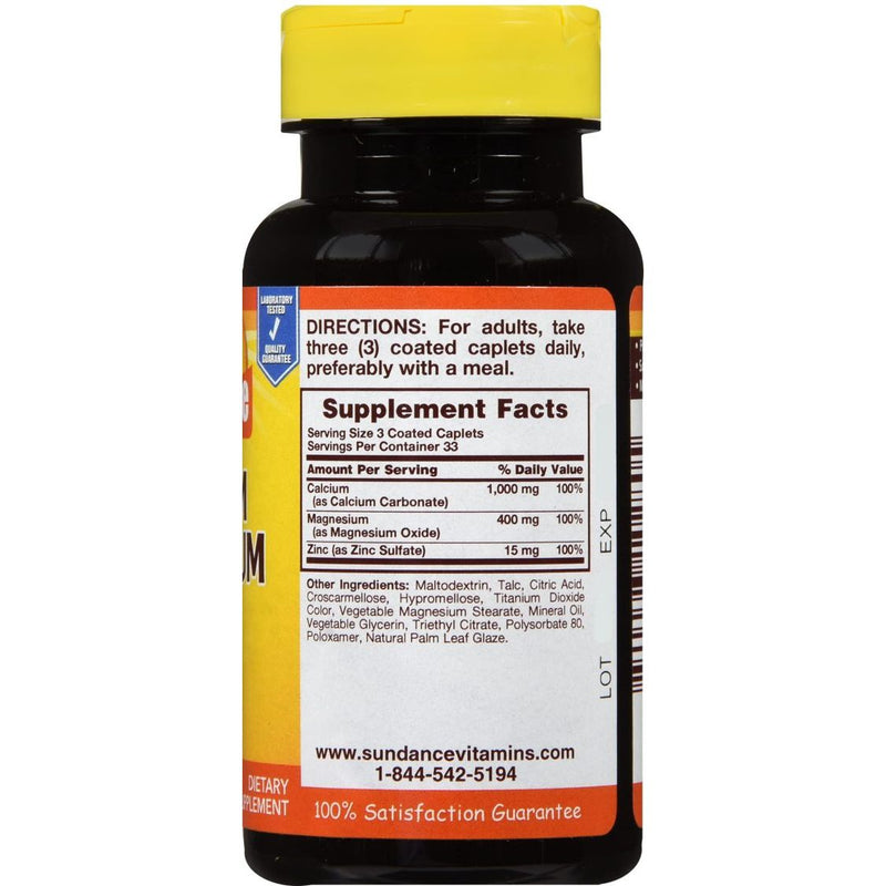 Sundance Sundance Calcium 600 Mg + Vitamin D3 800 IU - 200 Coated Caplets Vitamins & Supplements
