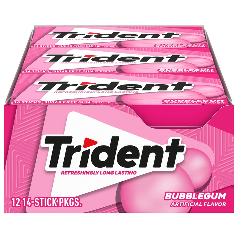 Trident Trident Sugar Free Gum, Bubble Candy & Chocolate White Smoke