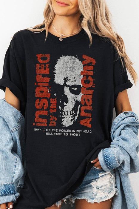 Punk Rebel Halloween Garment Dye Tee