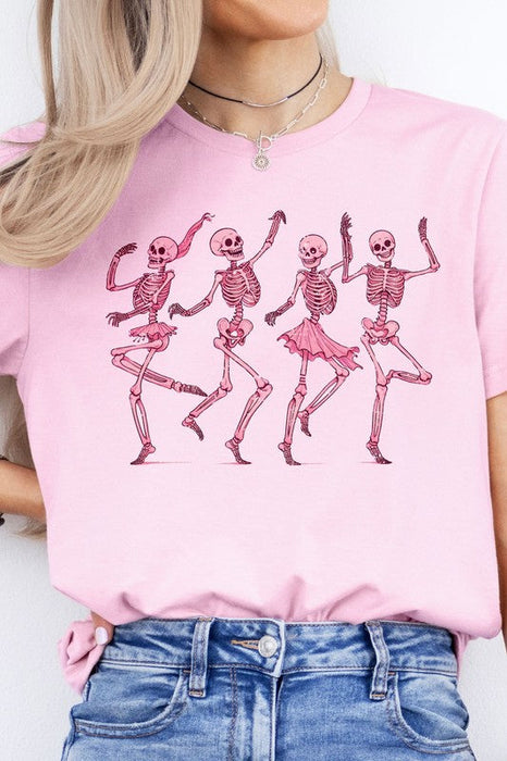 Funny Skeleton Dancing Halloween Graphic Tee