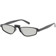 zeroUV Women's Retro Modern Low Bridge Mirrored Lens Cat Eye Sunglasses C670 Sunglasses