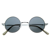 zeroUV Retro Hippie Metal Lennon Round Color Lens Sunglasses 8594 Sunglasses