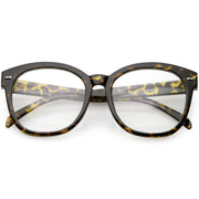 zeroUV Oversize Round Indie Horned Rim Clear Lens Glasses C612 Sunglasses