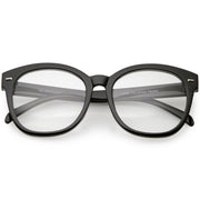 zeroUV Oversize Round Indie Horned Rim Clear Lens Glasses C612 Sunglasses
