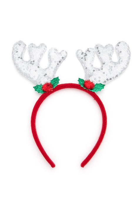 Sequins Christmas Reindeer Headband Set