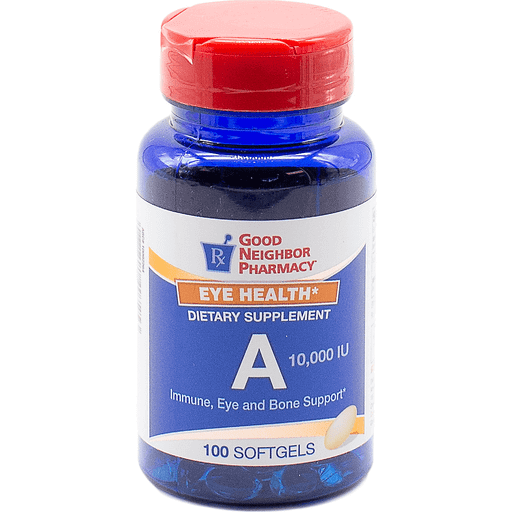 Gnp Gnp Vitamin A 10 000 Unit Softgels 100ct Vitamins & Supplements