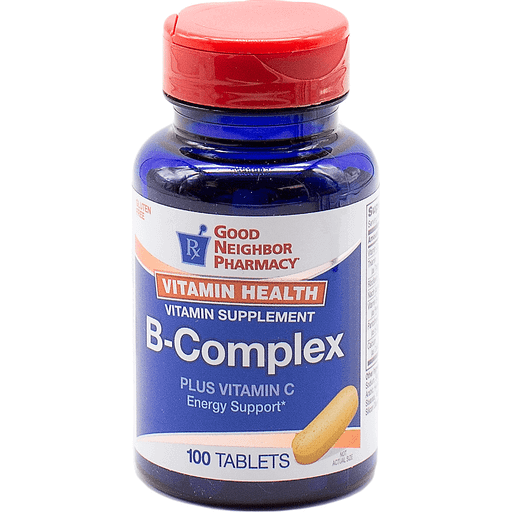Good Neighbor Pharmacy Good Neighbor Pharmacy GNP Vitamin B-Complex + C Supplement 100 Tablets Vitamins & Supplements